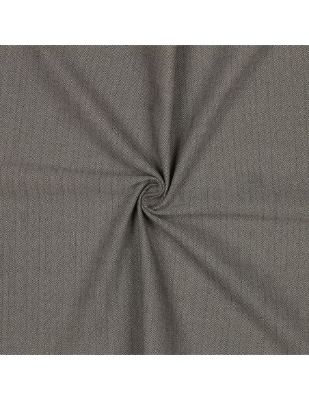 Feiner Stretch-Zickzackstoff - Taupe