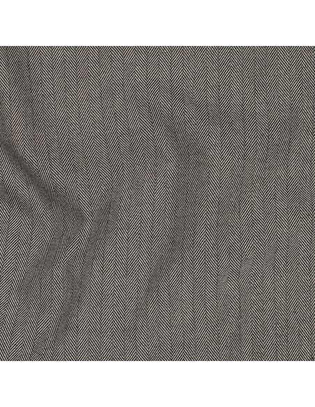 Feiner Stretch-Zickzackstoff - Taupe