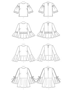 Oberteil-Schnittmuster - Butterick 6592 2