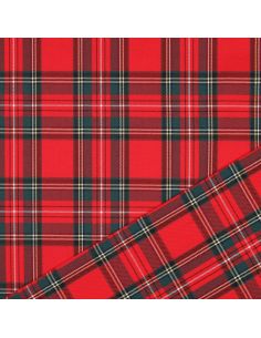 Schottisches Tartan-Gewebe - Rot