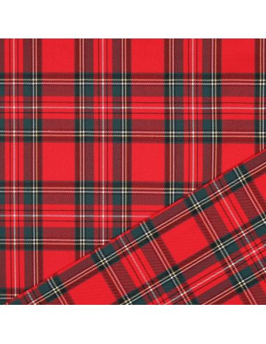 Schottisches Tartan-Gewebe - Rot