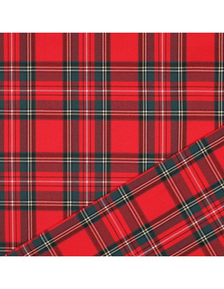 Schottisches Tartan-Gewebe - Rot