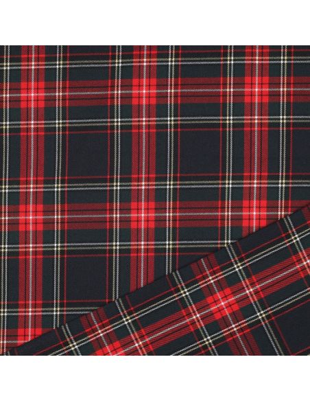 Schottisches Tartan-Gewebe - Marineblau