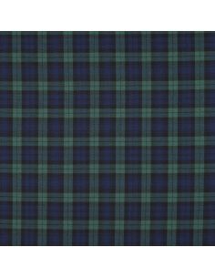 Schottisches Tartan-Gewebe - Schwarz, Blau und Grün 2