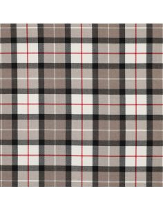 Schottische Tartan-Stoffe - Taupe und Schwarz 2