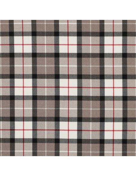 Schottische Tartan-Stoffe - Taupe und Schwarz