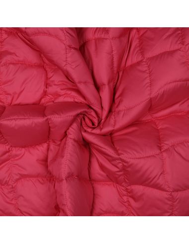 Beidseitig gesteppter Pop-Stoff - Rosa und Gelb