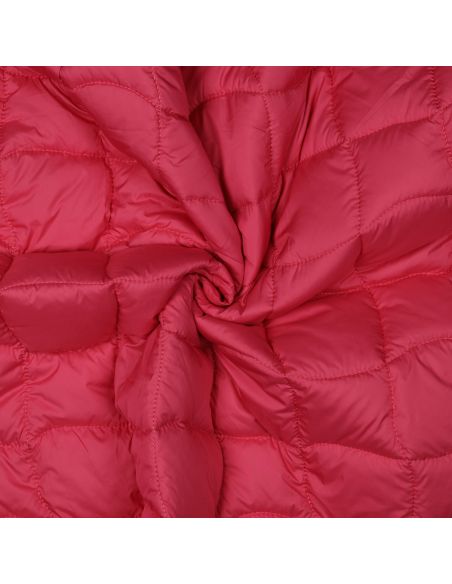 Beidseitig gesteppter Pop-Stoff - Rosa und Gelb