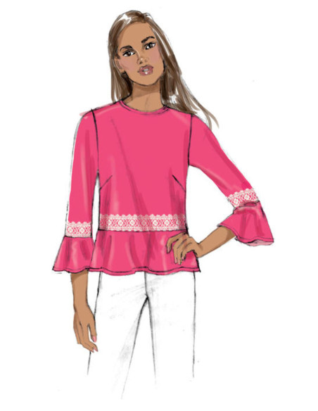 Oberteil-Schnittmuster - Butterick 6592