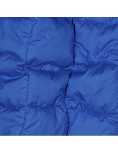 Beidseitig gesteppter Stoff Pop - Blau und Anisgrün
