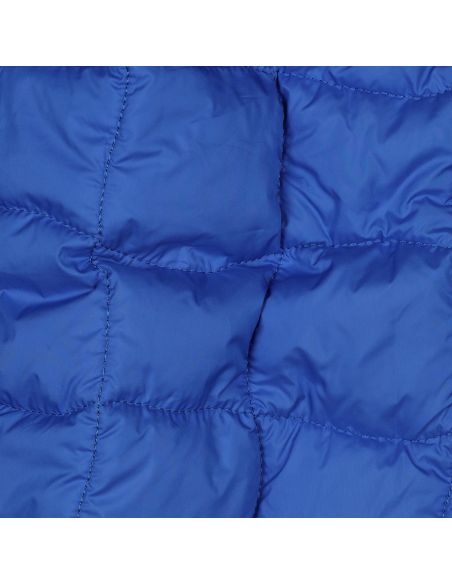 Beidseitig gesteppter Stoff Pop - Blau und Anisgrün