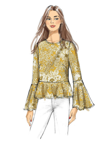 Oberteil-Schnittmuster - Butterick 6592