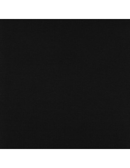 Rippenstrick-Jersey-Stoff - Schwarz