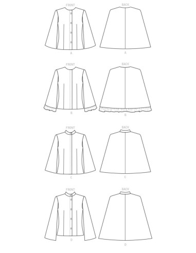 Umhangschnittmuster - Butterick 6603