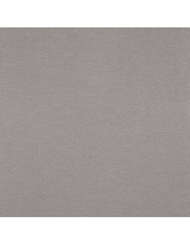 Rippstrick-Jersey-Stoff - Grau