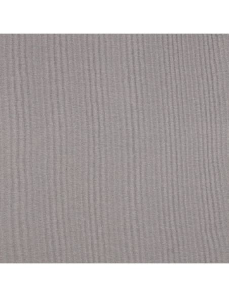 Rippstrick-Jersey-Stoff - Grau
