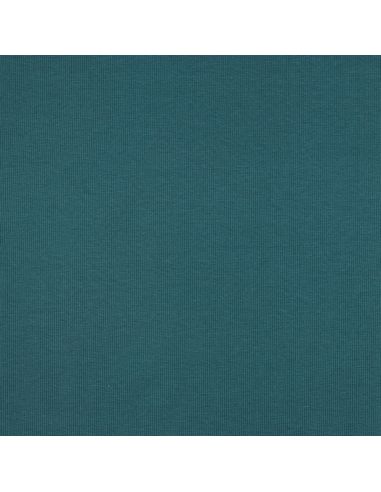 Rippenstrick-Jersey-Stoff - Petrolblau