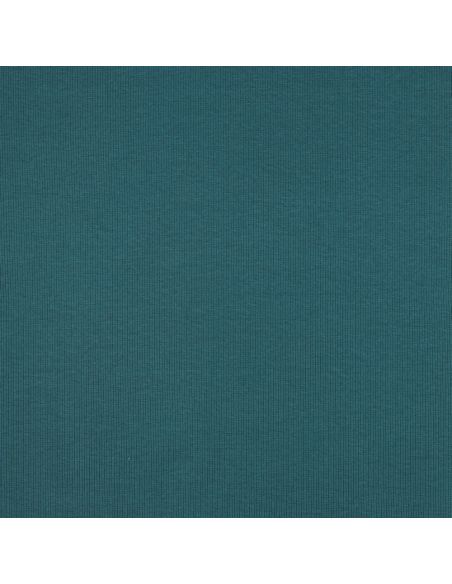 Rippenstrick-Jersey-Stoff - Petrolblau