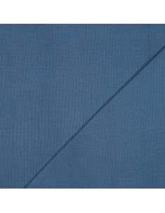 Rippenstrick-Jersey-Stoff - Jeansblau 2