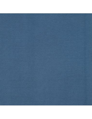 Rippenstrick-Jersey-Stoff - Jeansblau