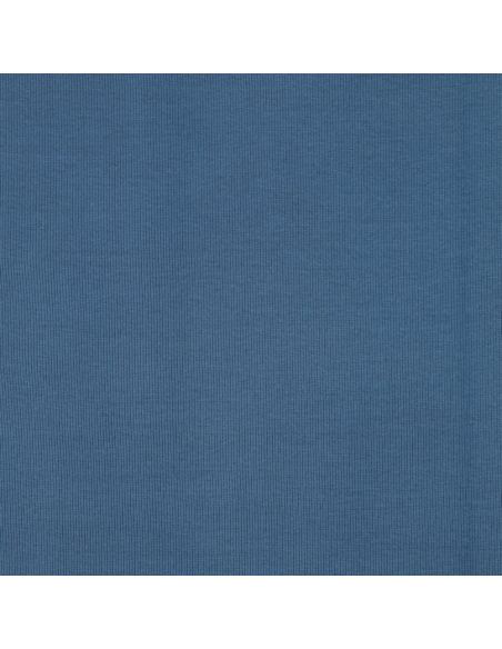 Rippenstrick-Jersey-Stoff - Jeansblau