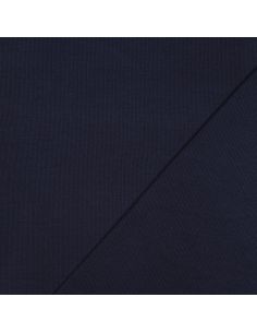 Rippenstrick-Jersey-Stoff - Marineblau 2