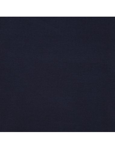Rippenstrick-Jersey-Stoff - Marineblau