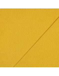 Rippenstrick-Jersey-Stoff - Senf 2
