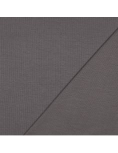 Rippstrick-Jersey-Stoff - Dunkelgrau 2