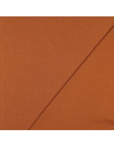 Rippenstrick-Jersey-Stoff - Ziegelrot 2