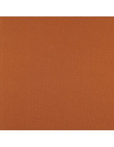 Rippenstrick-Jersey-Stoff - Ziegelrot
