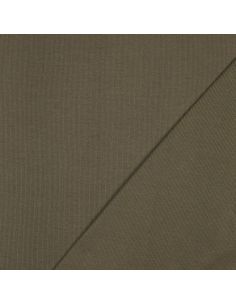 Rippenstrick-Jersey-Stoff - Khaki 2