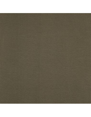 Rippenstrick-Jersey-Stoff - Khaki