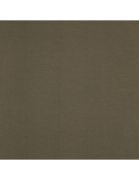Rippenstrick-Jersey-Stoff - Khaki