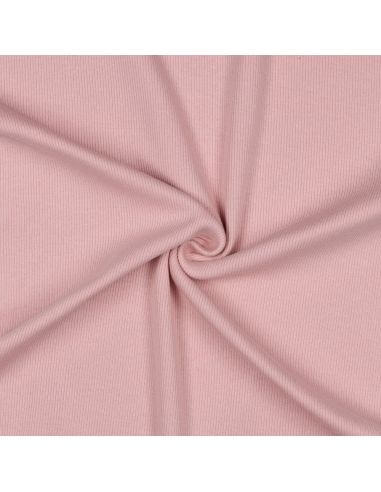 Rippenstrick-Jersey-Stoff - Blush