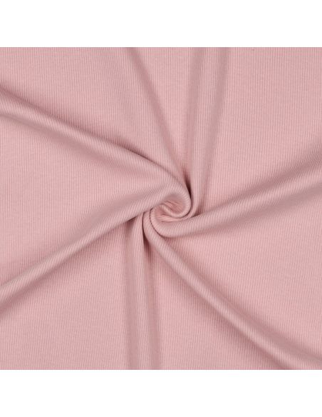 Rippenstrick-Jersey-Stoff - Blush
