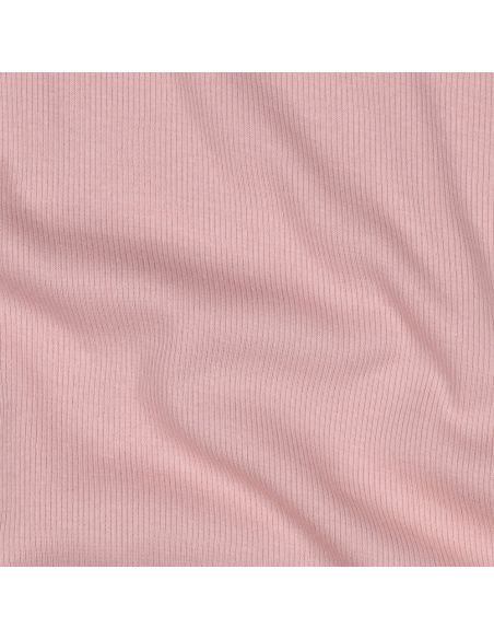 Rippenstrick-Jersey-Stoff - Blush