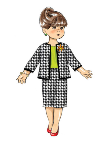 Schnittmuster für Puppenkleidung - Butterick 6606
