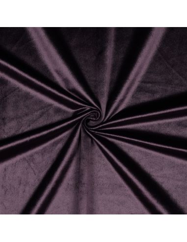 Luxus-Möbelstoff Samt - Aubergine