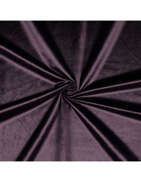 Luxus-Möbelstoff Samt - Aubergine