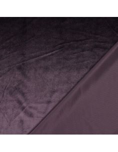 Luxus-Möbelstoff Samt - Aubergine 2