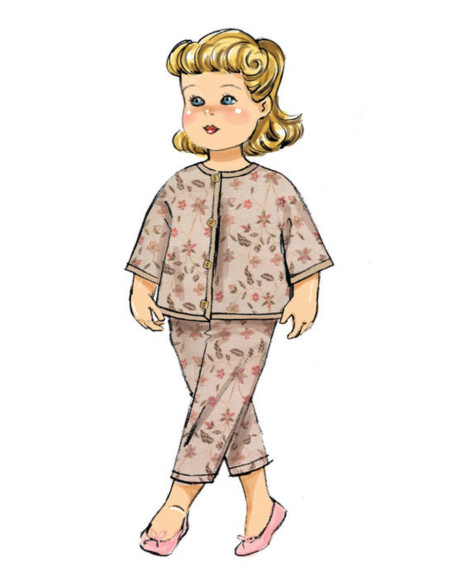 Schnittmuster für Puppenkleidung - Butterick 6606