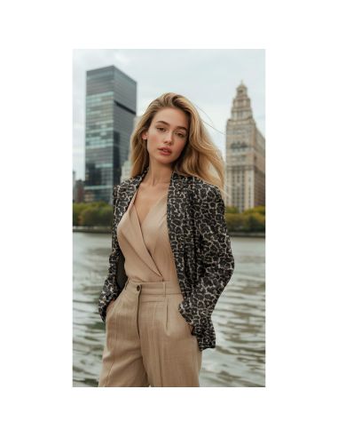 Jacquardstoff - Tiermuster