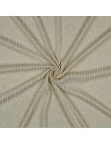 Rippenstrick Lurex Gewebe - Gold Ecru