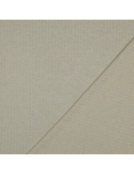 Rippenstrick Lurex Gewebe - Gold Ecru
