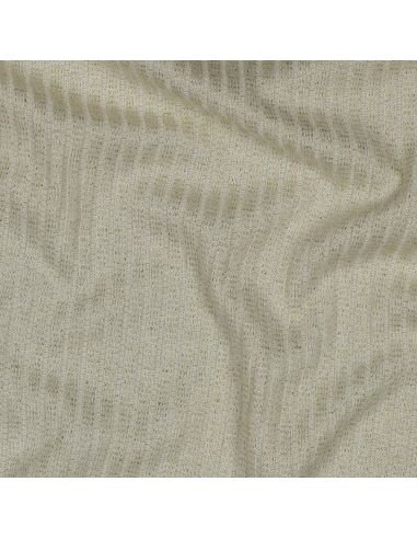 Rippenstrick Lurex Gewebe - Gold Ecru
