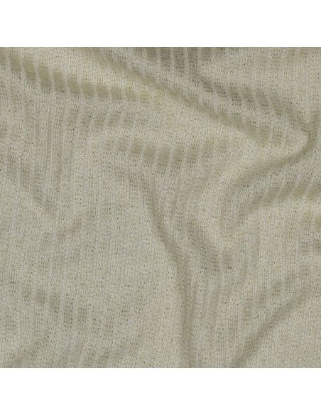 Rippenstrick Lurex Gewebe - Gold Ecru