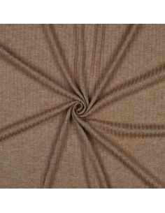 Rippenstrick Lurex Gewebestrick - Goldbeige