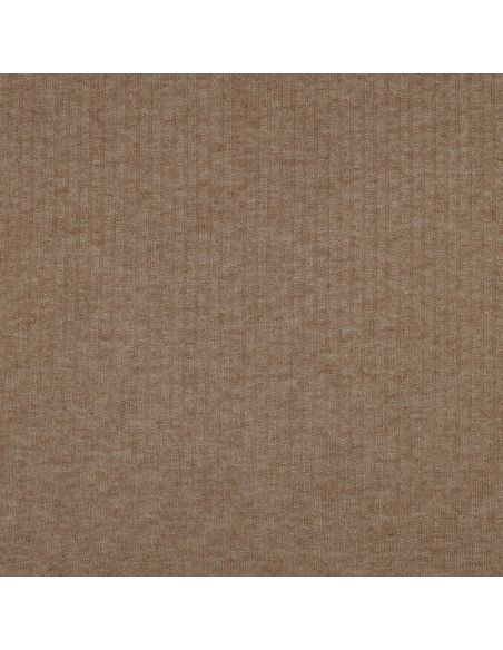 Rippenstrick Lurex Gewebestrick - Goldbeige