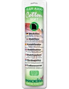 Reißbares Stabilisator Cotton Soft - Schwarz